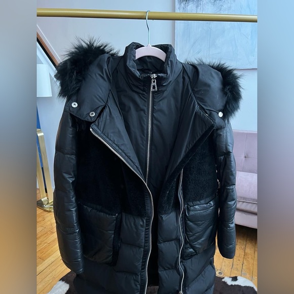 Rudsak leather parka with fur hood - Picture 6 of 12
